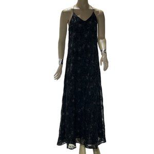 SUGAR + LIP2 Dress Multicolor Floral Halter Maxi Slip Women's Size S NEW